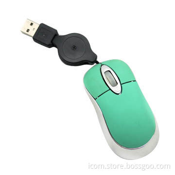 Retractable USB Cable Optical Mouse, Suitable for Sony Play Station 2